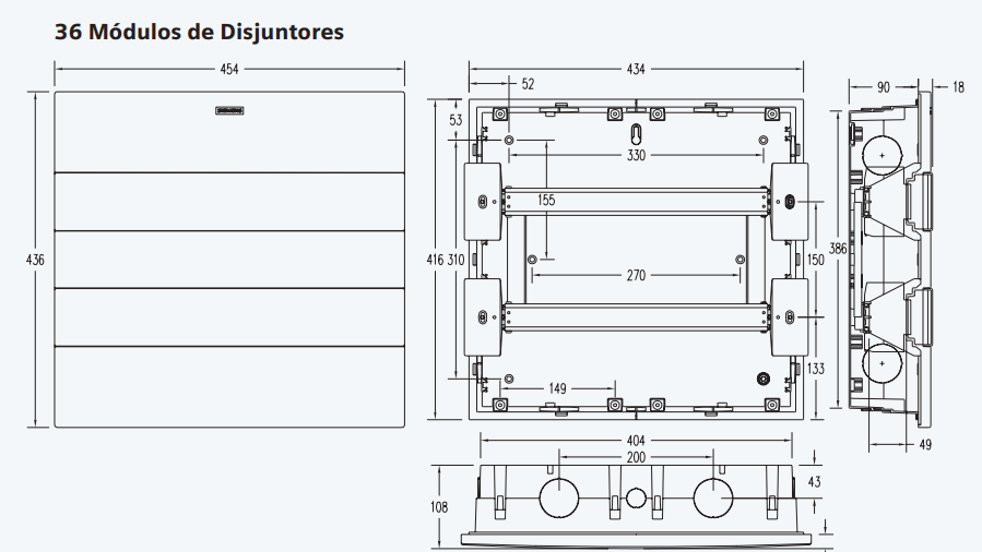 Quadro Simbox XF Tampa Opaca – Siemens