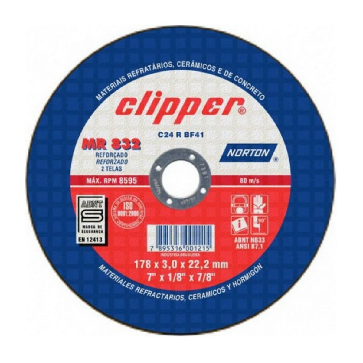 Disco Corte Clipper 7x1/8x7/8