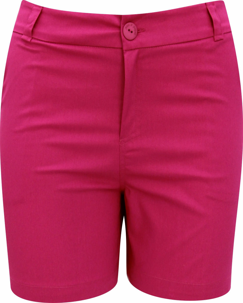 Shorts de Sarja Liso Pink | Pau a Pique