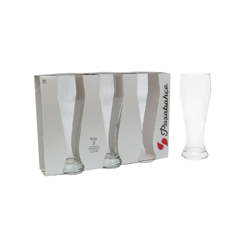 Jogo De 3 Copos De Chopp Tulipa Em Vidro 415 Ml