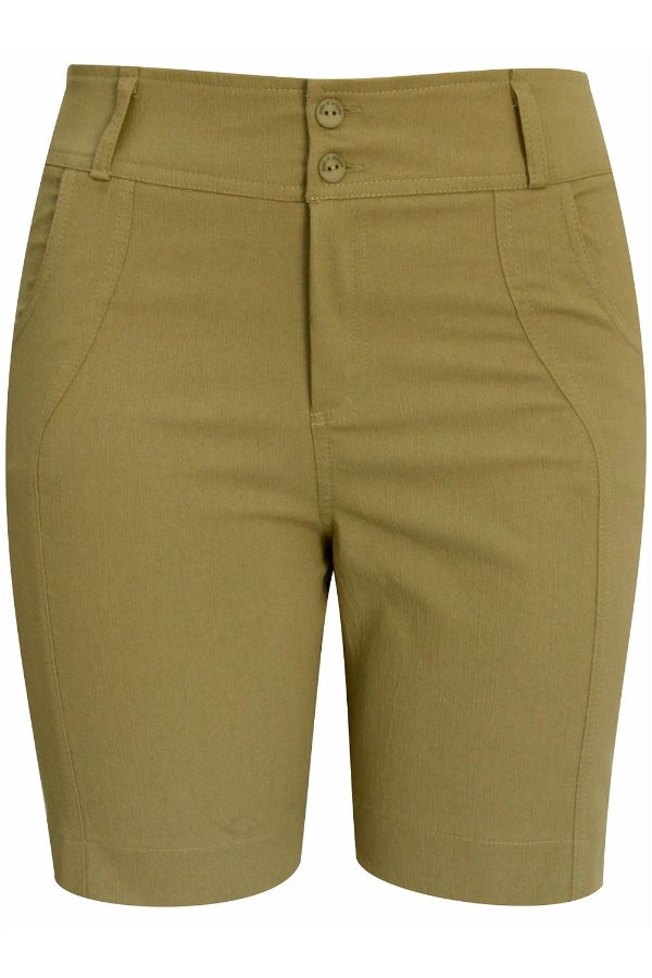 Shorts Básico Sarja Cáqui | Pau a Pique