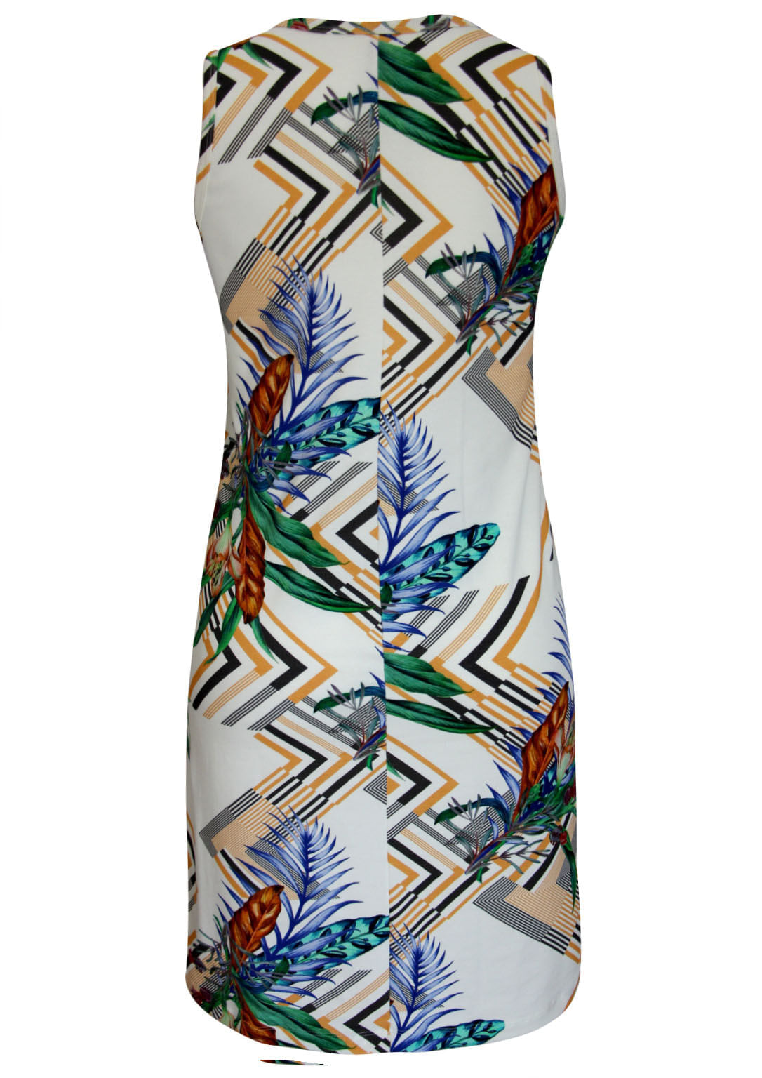 Vestido Estampado Off White | Pau a Pique