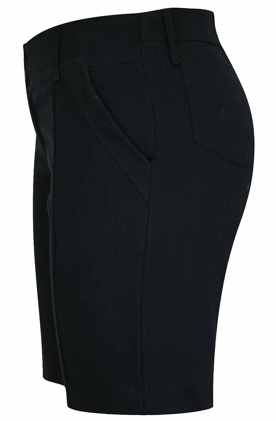 Shorts Básico de Sarja Preto | Pau a Pique