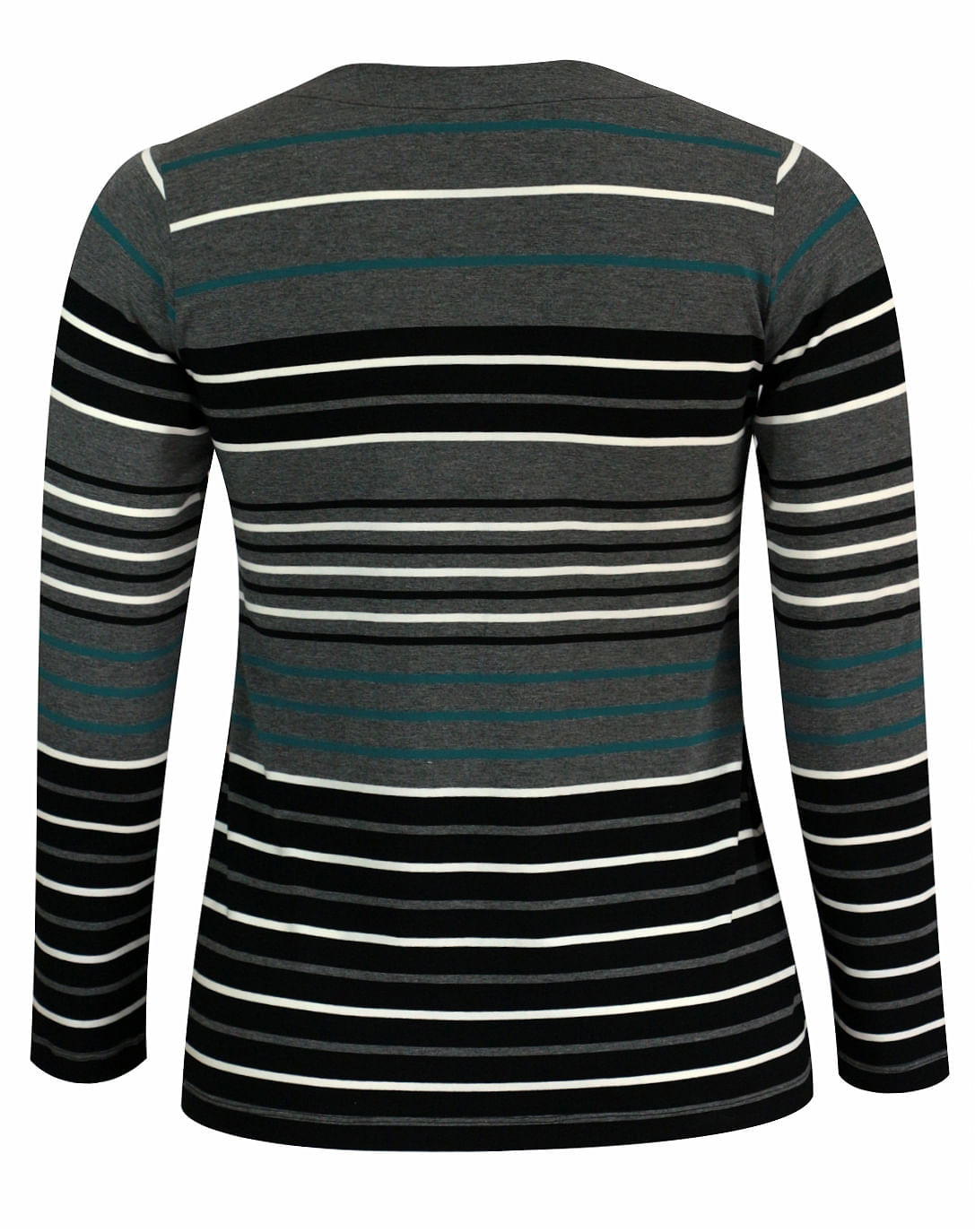 Blusa m/l Listrada Chumbo | Pau a Pique