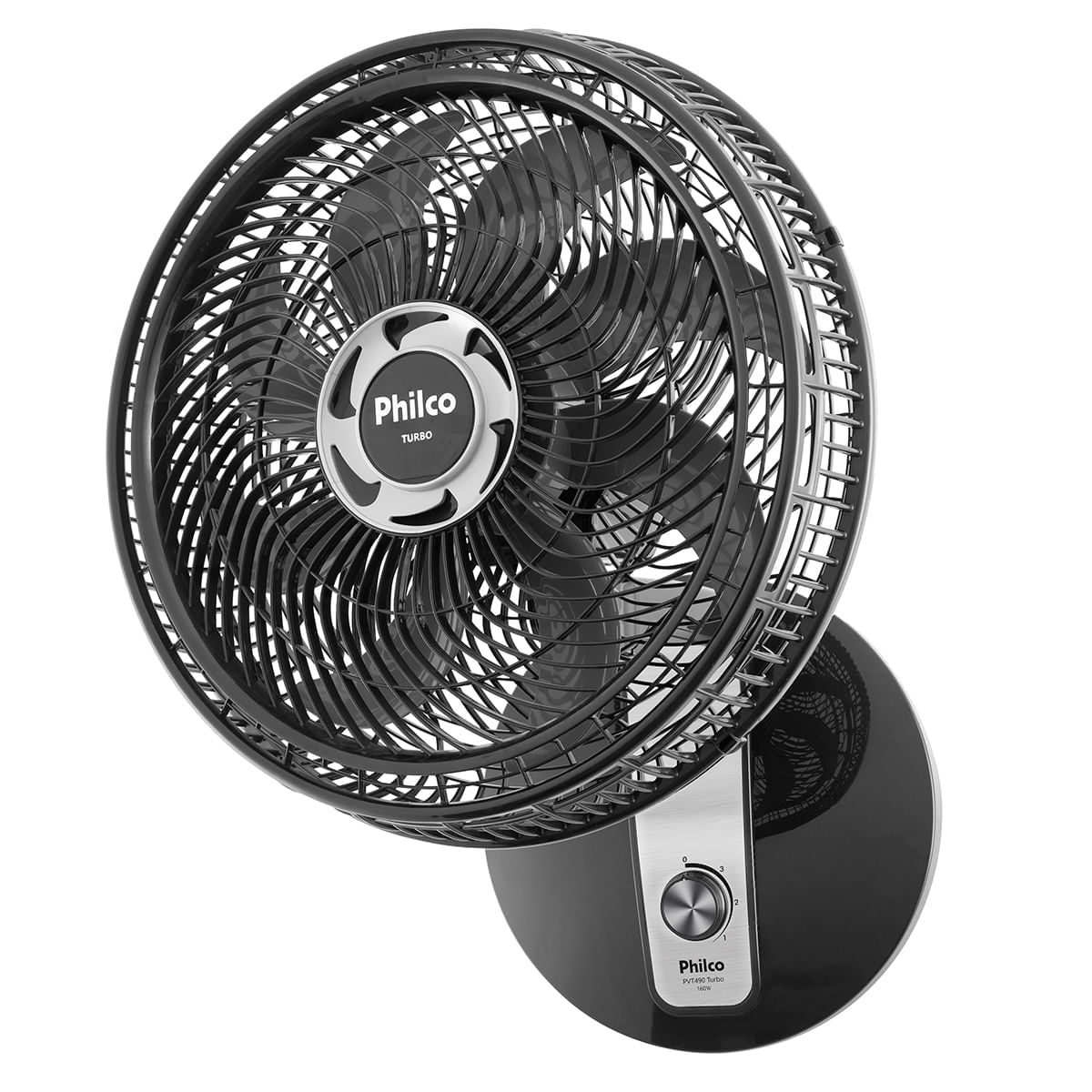Encontraproduto.com.br - Ventilador Mesa 165W PVT 490 Preto Prata 127V Philco