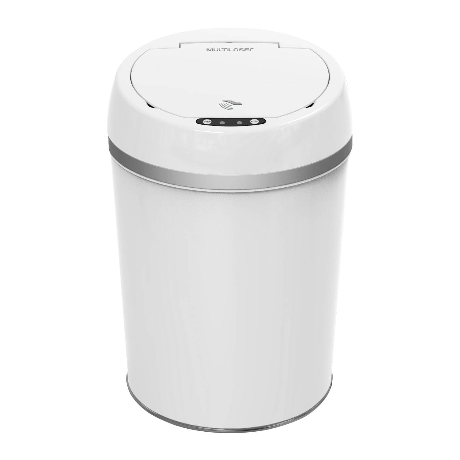 Encontraproduto.com.br - Lixeira Automática com Sensor de Aproximação Smart Touch Branca 9L - EI079X [Reembalado]