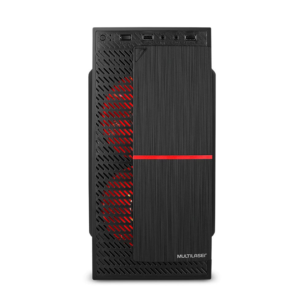 Gabinete Gamer Micro ATX com 2 Coolers Multilaser - GA206X [Reembalado]