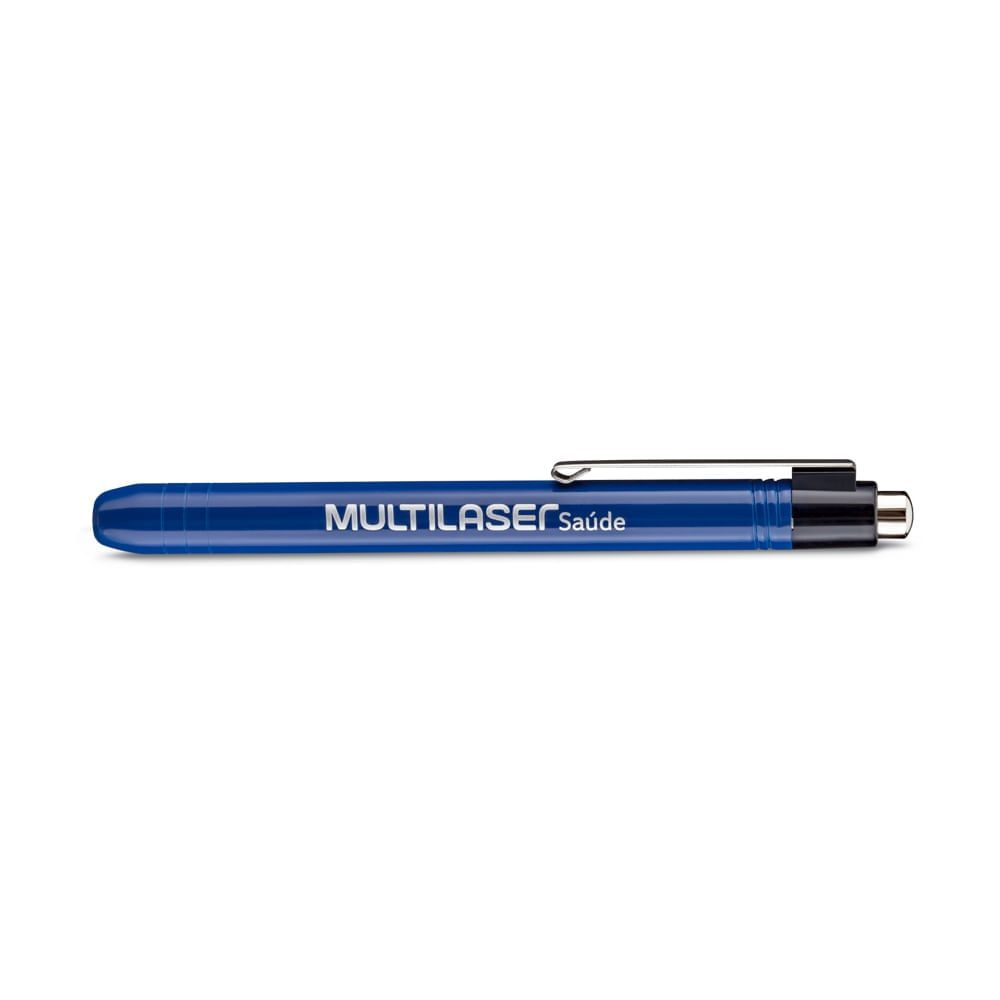 Lanterna Clínica - Luz LED Branca - Azul - Multi Saúde - HC573X [Reembalado]